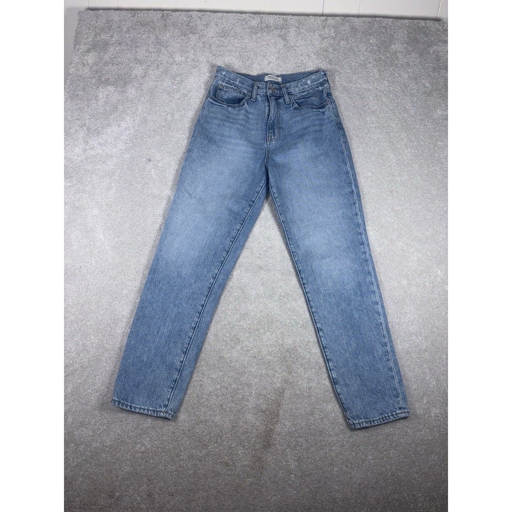 Madewell The Mom Jeans Women's Size 27T High-Rise Tapered Leg Medium Wash Retro